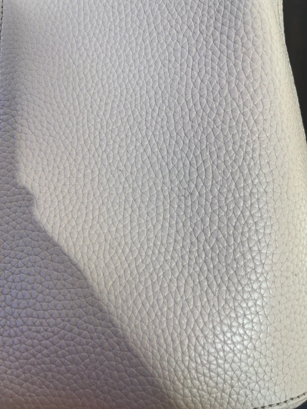 Tory Burch Light Beige Pebbled Leather Tote